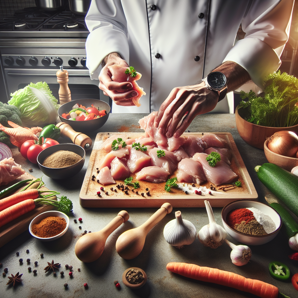 Taze tavuk parçaları